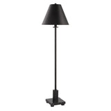 Uttermost Pilot Black Buffet Lamp 30153-1 METAL,MARBLE