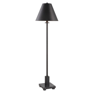 Uttermost Pilot Black Buffet Lamp 30153-1 METAL,MARBLE