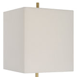 Uttermost Escort Brass Buffet Lamp 30156-1 METAL,MARBLE,FABRIC