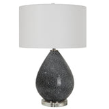 Uttermost Nebula Speckled Glaze Table Lamp 30149-1 Steel&ceramic&crystal