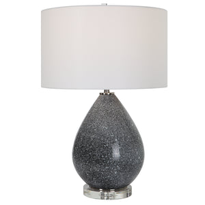 Uttermost Nebula Speckled Glaze Table Lamp 30149-1 Steel&ceramic&crystal