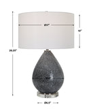 Uttermost Nebula Speckled Glaze Table Lamp 30149-1 Steel&ceramic&crystal