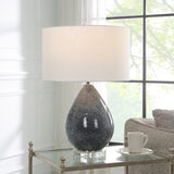 Uttermost Nebula Speckled Glaze Table Lamp 30149-1 Steel&ceramic&crystal