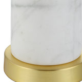 Uttermost Turret Gold Buffet Lamp 30166-1 MARBLE, METAL, FABRIC