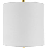 Uttermost Turret Gold Buffet Lamp 30166-1 MARBLE, METAL, FABRIC