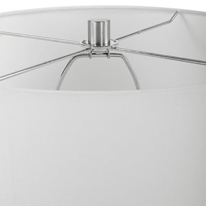 Uttermost Imperia Aqua Gray Table Lamp 30172 CRYSTAL,GLASS,IRON,FABRIC