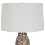 Uttermost Padma Mottled Table Lamp 30167 CERAMIC, IRON, FABRIC