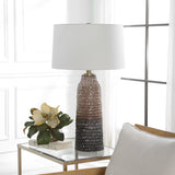 Uttermost Padma Mottled Table Lamp 30167 CERAMIC, IRON, FABRIC