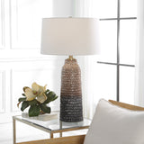 Uttermost Padma Mottled Table Lamp 30167 CERAMIC, IRON, FABRIC