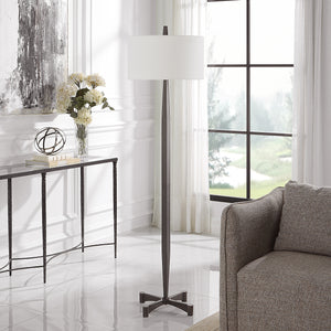 Uttermost Counteract Rust Metal Floor Lamp 30158 METAL AND FABRIC