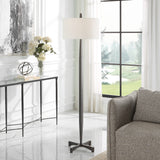 Uttermost Counteract Rust Metal Floor Lamp 30158 METAL AND FABRIC