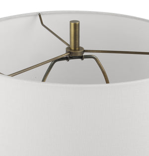 Uttermost Fountain Black Stone Buffet Lamp 30171 FAUX STONE, IRON, FABRIC,CRYSTAL