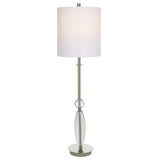 Uttermost Sceptre Crystal Buffet Lamp 30176-1 Iron,Crystal,Fabric