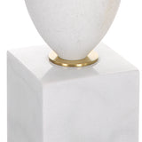 Uttermost Regalia White Marble Table Lamp 30197 MARBLE, IRON, FABRIC