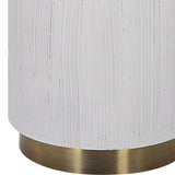 Uttermost Ruse Whitewashed Table Lamp 30190 Resin , Iron , Fabric