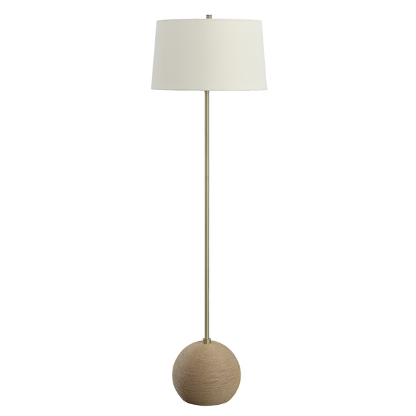 Uttermost Captiva Brass Floor Lamp 30199-1 METAL, ROPE, FABRIC