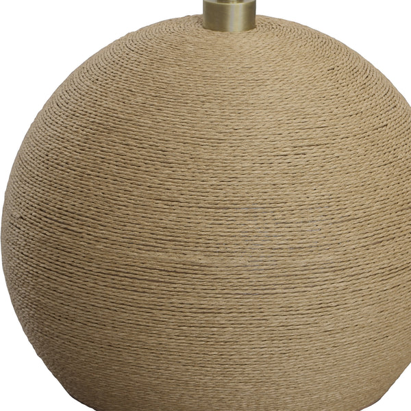 Uttermost Captiva Brass Floor Lamp 30199-1 METAL, ROPE, FABRIC