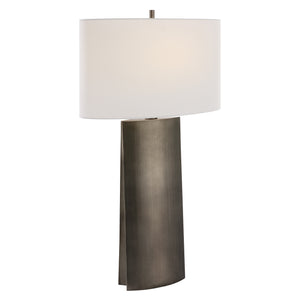 Uttermost V-Groove Modern Table Lamp 30204 IRON,FABRIC