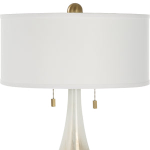 Uttermost Cardoni Bronze Glass Table Lamp 30231 Metal+ Glass+ Crystal+linen