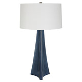 Uttermost Teramo Scalloped Ceramic Table Lamp 30229 CERAMIC, IRON, FABRIC