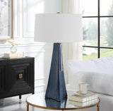 Uttermost Teramo Scalloped Ceramic Table Lamp 30229 CERAMIC, IRON, FABRIC