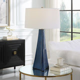 Uttermost Teramo Scalloped Ceramic Table Lamp 30229 CERAMIC, IRON, FABRIC