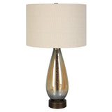 Uttermost Baltic Teardrop Glass Table Lamp 30230 GLASS, IRON, FABRIC