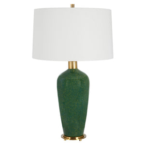 Uttermost Verdell Green Table Lamp 30226 STEEL, CERAMIC, FABRIC
