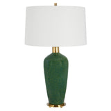 Uttermost Verdell Green Table Lamp 30226 STEEL, CERAMIC, FABRIC