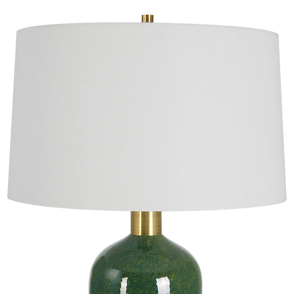Uttermost Verdell Green Table Lamp 30226 STEEL, CERAMIC, FABRIC