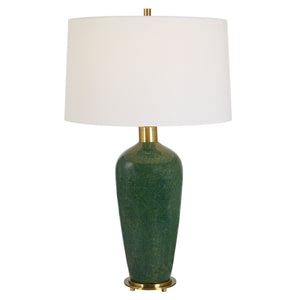 Uttermost Verdell Green Table Lamp 30226 STEEL, CERAMIC, FABRIC