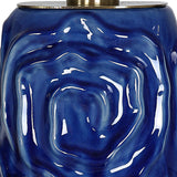 Uttermost Zade Blue Table Lamp 30221-1 Ceramic,iron, Fabric