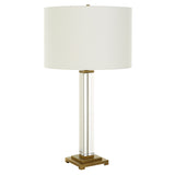 Uttermost Crystal Column Table Lamp 30237 CRYSTAL, IRON, FABRIC