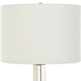 Uttermost Crystal Column Table Lamp 30237 CRYSTAL, IRON, FABRIC