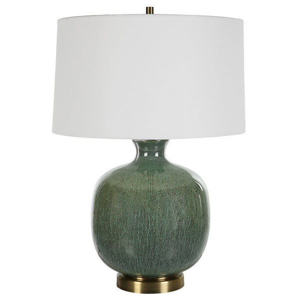 Uttermost Nataly Aged Green Table Lamp 30238-1 Steel&glass