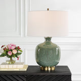 Uttermost Nataly Aged Green Table Lamp 30238-1 Steel&glass