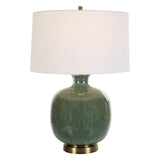 Uttermost Nataly Aged Green Table Lamp 30238-1 Steel&glass