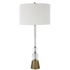 Uttermost Annily Crystal Table Lamp 30233 STEEL,CRYSTAL, FABRIC