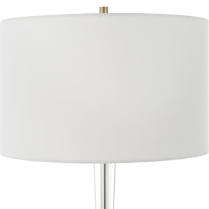 Uttermost Annily Crystal Table Lamp 30233 STEEL,CRYSTAL, FABRIC