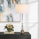 Uttermost Annily Crystal Table Lamp 30233 STEEL,CRYSTAL, FABRIC