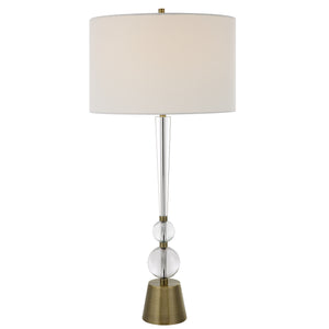 Uttermost Annily Crystal Table Lamp 30233 STEEL,CRYSTAL, FABRIC