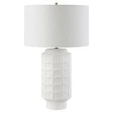 Uttermost Window Pane White Table Lamp 30239 Ceramics,Fabric,Iron