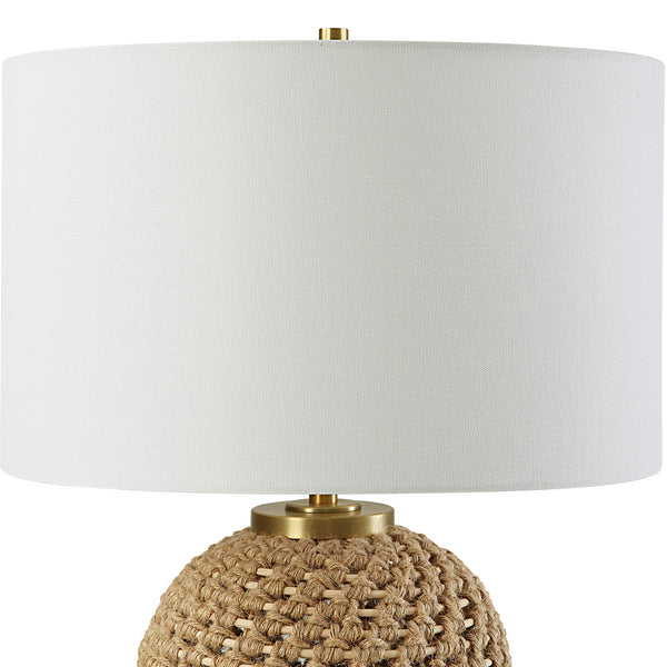Uttermost Kendari Rope & Rattan Table Lamp 30243 ROPE, IRON, FABRIC,RATTAN