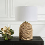 Uttermost Kendari Rope & Rattan Table Lamp 30243 ROPE, IRON, FABRIC,RATTAN