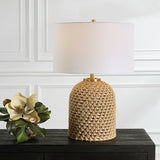 Uttermost Kendari Rope & Rattan Table Lamp 30243 ROPE, IRON, FABRIC,RATTAN