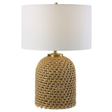 Uttermost Kendari Rope & Rattan Table Lamp 30243 ROPE, IRON, FABRIC,RATTAN