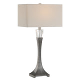 Uttermost Edison Tapered Iron Table Lamp 30246 CRYSTAL, IRON, FABRIC