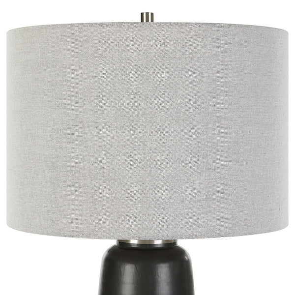 Uttermost Coen Gray Table Lamp 30219-1 STEEL, CERAMIC, FABRIC