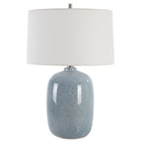 Uttermost Jubilee Sky Blue Table Lamp 30249 STEEL, CERAMIC, FABRIC