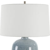 Uttermost Jubilee Sky Blue Table Lamp 30249 STEEL, CERAMIC, FABRIC